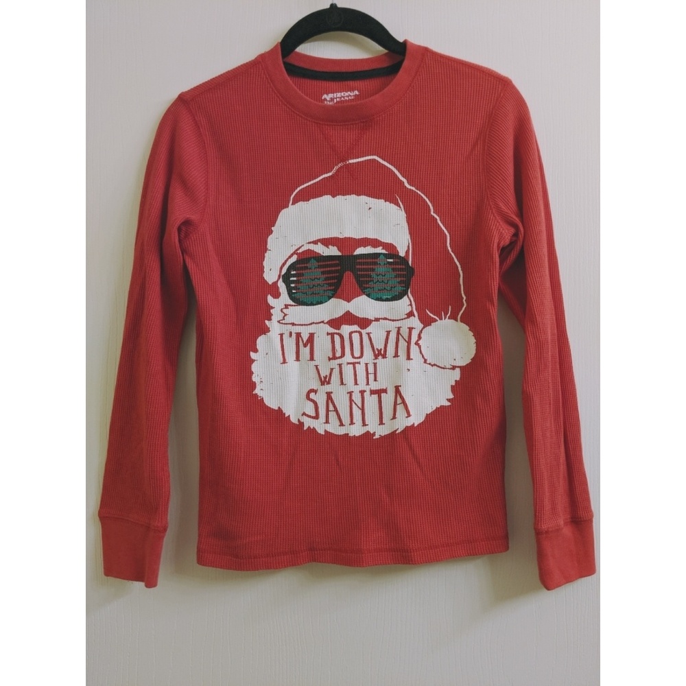 Arizona Jeans Co. "I'm down with Santa" Long Sleev